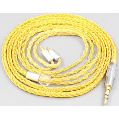 LN007355 16 Core OCC Gold Plated Braided Earphone Cable For Sennheiser IE40 Pro