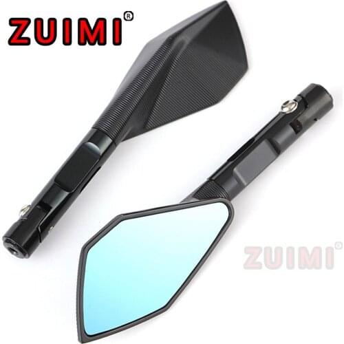 Motorcycle Cnc Folding Rearview Mirror Side Mirror Suitable For Yamaha Honda Ducati Kawasaki Z750 Z900 Z800 Z1000 Square Mirror