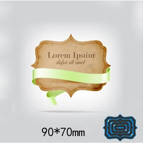 New irregular frame Cutting Dies Stencil DIY Scrapbooking Photo Album Embossing Decorative Paper Card Craft 90*70mm