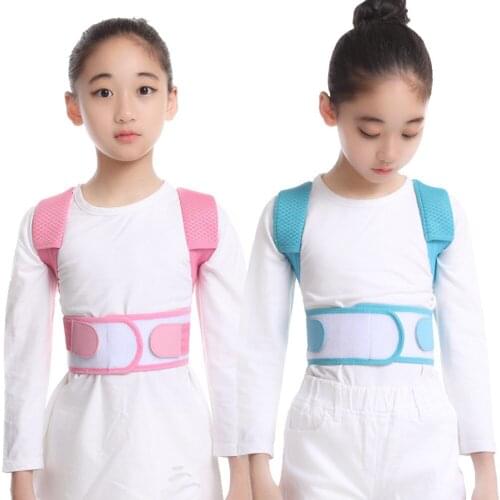 Kids Student Adjustable Support Straps Lower Upper Back Brace for Back Support Back Straightener Helps with Keeping Good Posture