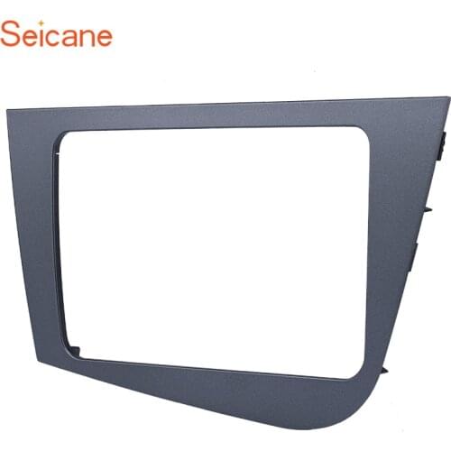 Seicane 2 Din Fascia 220*130mm Stereo Panel Car GPS Radio Frame for 2005 2006 2007 2008 2009 2010 2011 Seat Leon refitting Kit