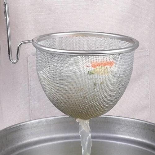 Stainless Steel Strainer Basket Spaghetti Strainer Basket Wire Mesh Food Skimmer Kitchen Sieve For Pasta Dumpling Noodle