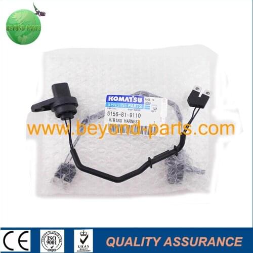 PC400-8 excavator fuel injector wire harness 6156-81-9110