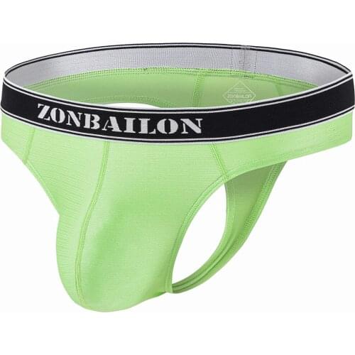 Mens Thong Underwear Sexy Mens U Pouch T-Back Breathable Bikini Lingerie Male Panties Five Color Optional Size M L XL XXL