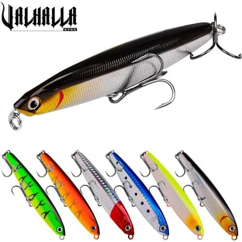 VALHALLA 6PCS Sinking Minnow Fishing Lure 10-14-18-24g Long Casting Artificial Bait Hard Troll Baits Wobblers Fishing Tackle