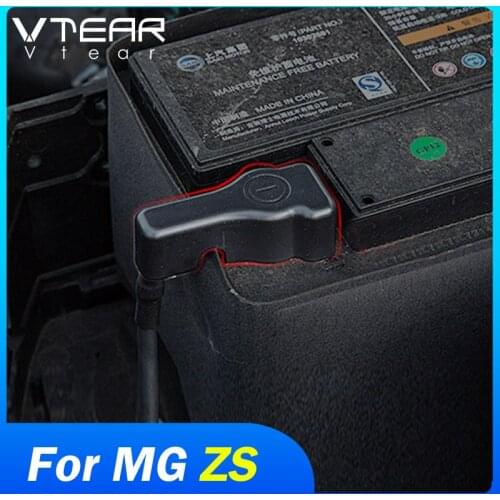 Vtear for MG ZS Negative Electrode Cover Dustproof Pole Terminal Waterproof Protective Covers ABS accessories Engine Battery
