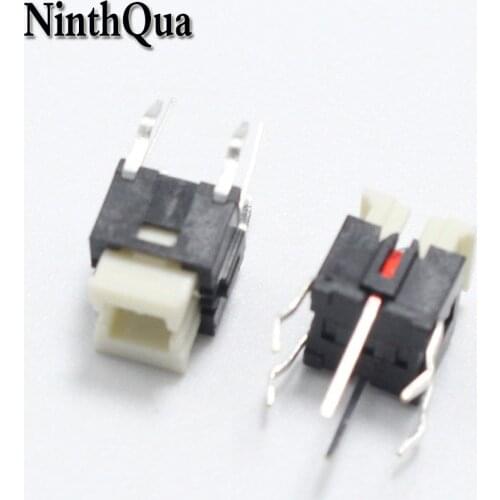 2pcs 6*6*7mm Tactile Tact Mini Push Button Switch 6x6x7mm Micro Switch with Red Light for LED