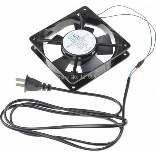 2pieces LOT Gdstime AC 220V 240V 2 wire 12cm 12025s 120x25mm 120mm Metal Industrial Cooling Fan