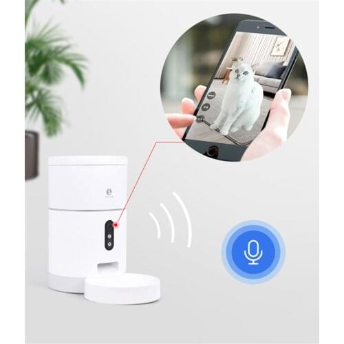 4L Pet Cat Food Dispenser Cats Automatic Pet Feeder With Camera 1080P Wide Angle Dog Bowl Food Bowl APP Control Pet Accessories