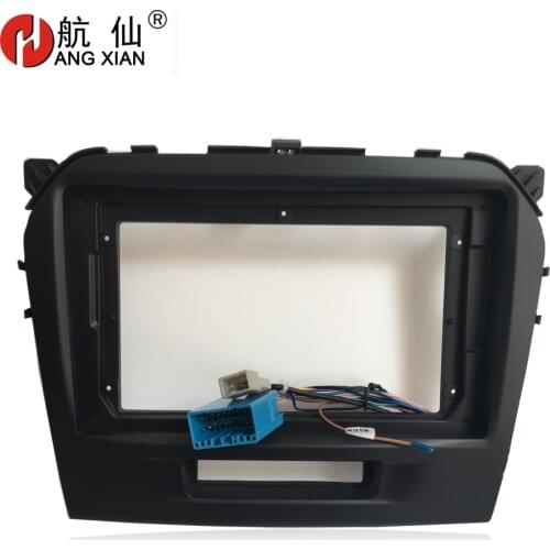 HANGXIAN 2 Din Car Radio Fascia frame for Suzuki Grand Vitara 2016 car DVD player Panel Dash Kit Installation Frame Trim Bezel