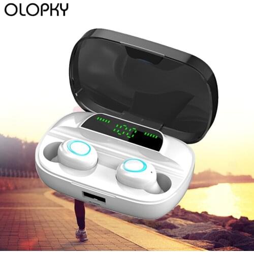 TWS 2020 5.0 Headphones 3500mAh Power Bank Bluetooth Wireless Earphones HIFI Touch In Ear Waterproof Sport Headset For All Phone