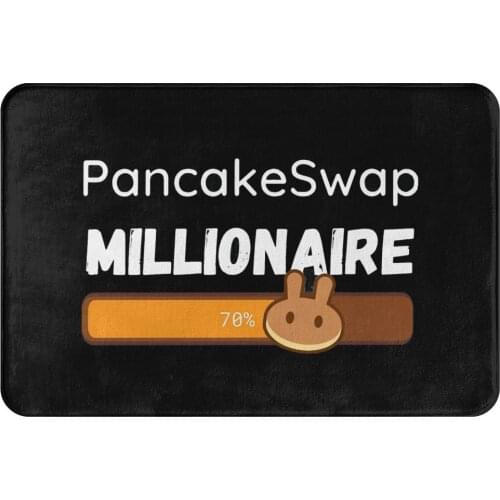 PancakeSwap Cake Crypto Miners Non-slip Doormat Millionaire Bath Kitchen Mat Outdoor Carpet Indoor Modern Decor