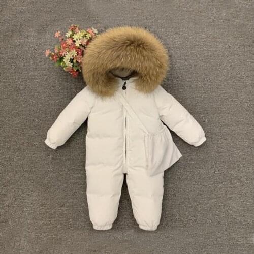 Dollplus Children Infant Girl Winter Clothes Baby Snowsuit One Piece Kids Boy Overalls Hooded Jumpsuit Girls Romper for Newborns
