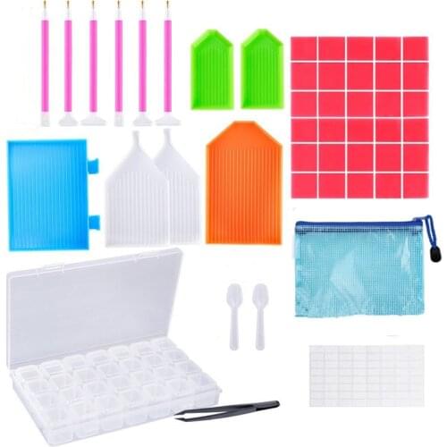 Diy Diamond Painting Cross Stitch Accessories Set Embroidery Pen DIY Diamond Painting Tool Mosaic Glue Nail Pen Kit Tweezers