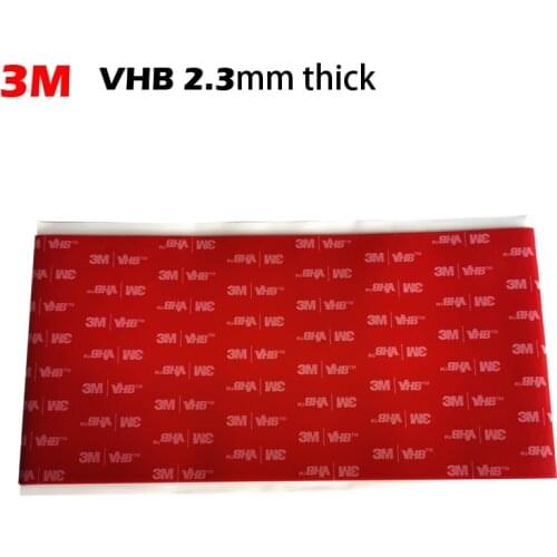 4x 200mmx100mmx2.3mm 3M VHB 4991 Double Sided Adhesive Acrylic Foam Tape Mounting Tape Gray Free Shipping 10cmx20cm