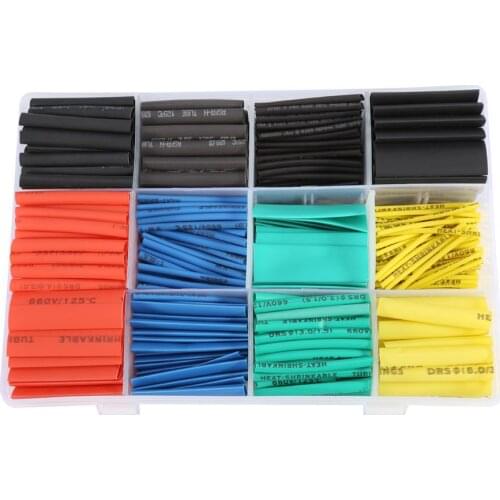 Hot Sale Heat Shrink Tubing Halogen-free Tube Sleeving Wire Wrap Cable with Box 2:1 530Pcs/Lot