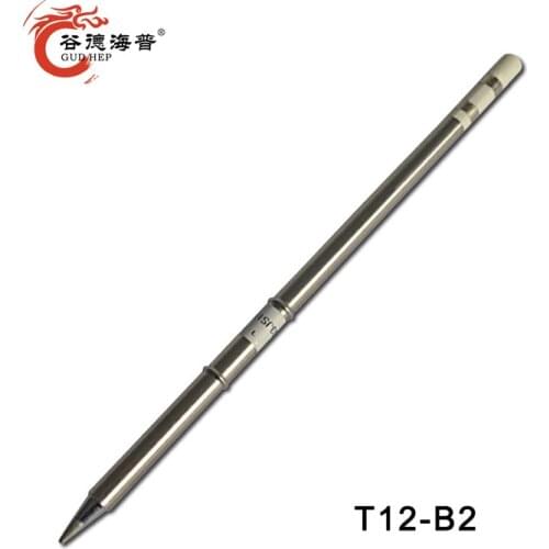 Gudhep 1pc T12-B2 Soldering Iron Tips for Hakko FM2027 FM2028 FX9501 Soldering Handle