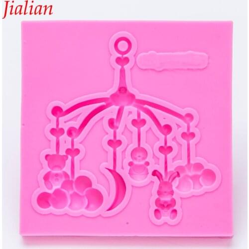 Jialian Baby silicone mold chocolate fondant cake decoration trim molding removal set baking utensils tools FT-0989