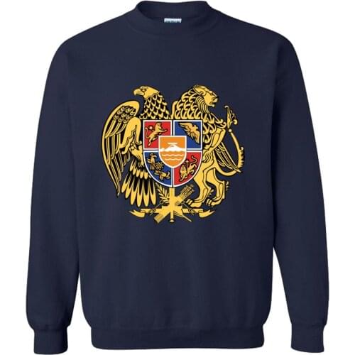 Hip Hop ARMENIA Sweatshirts Mens Full Sleeve Autumn Punk Hoodies Casual O Neck Brand clothing Sweatshirts Tops