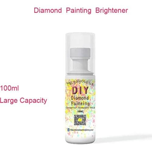100ml DIY Diamond Painting Conserver Permanent Hold & Shine Effect Sealer for All Diamond Painting Brightener Glue Keep Shiny
