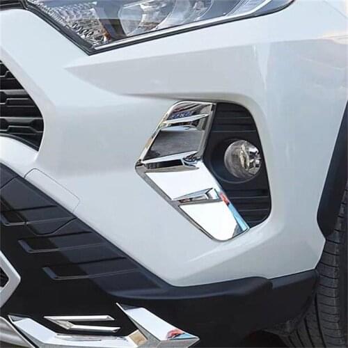 Head Foglight Cover Fog Lamps Trim ABS For Toyota RAV4 2019 XA50 Car Styling Tuning