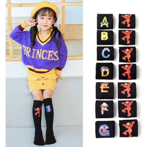 Girls winter warmer ankle short lovely socks Thicken Cartoon Kids Knee High Socks Cute cotton Baby Elves Over Knee Socks girls