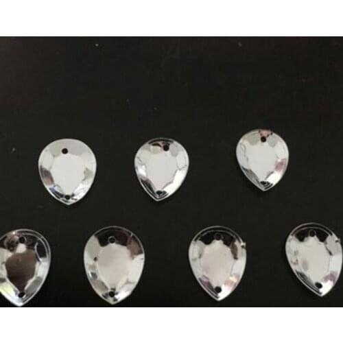 New!! 500pcs 10*14mm Drop Crystal Transparent Loose Sequin Sewing,Wedding Craft,Women Kids DIY Garment Accessory