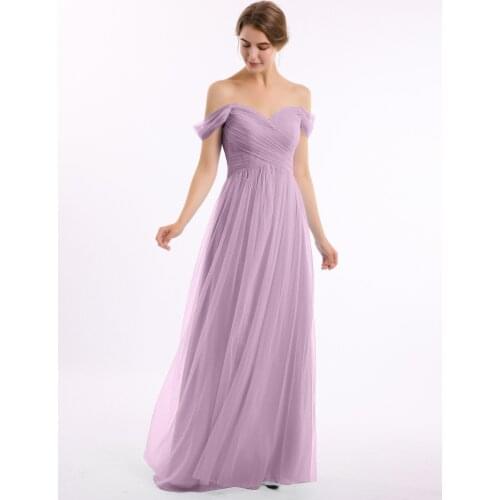 Prom Sage bridesmaid dresses new tulle sexy V neck A Line bohemian style wedding guest dress Floor-Length vestido madrinha