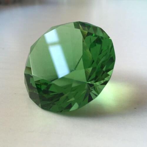 Birthday Gifts Sovenir High Quality 40mm Green 4pcs/Lot Crystal Diamond Crystal Feng Shui Crafts for Home Wedding Decor