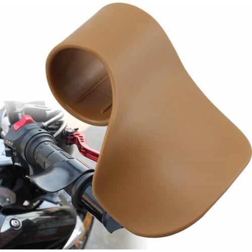 Motorcycle Throttle Assist Wrist Rest Cruise Control Grips Universal For Harley BMW Yamaha Honda Kawasaki Suzuki E-Bike Brown