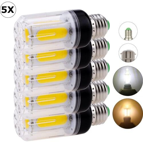 5Pcs E27 E14 B22 COB LED Corn Light Bulbs AC 110V 220V E26 E12 White Lamps 12W 16W Ampoule Bombilla for Home Bedroom Living Room
