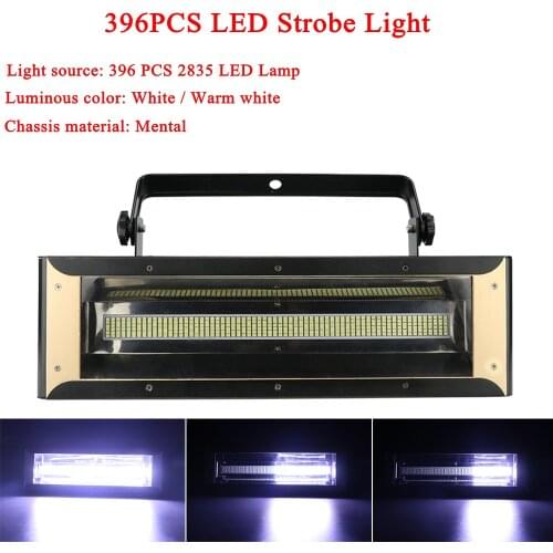 LED Stroboscope Disco Lights DMX512 LED 200W Strobe Professional Stage Music Equipment DJ Flash White/Warm White Optional