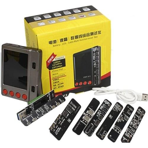 W28 Pro V3 Battery Tester Apple Battery Checker USB Cable Tester for iPhone 4-12 Pro Max for iPad iWatch Data Cable Tester