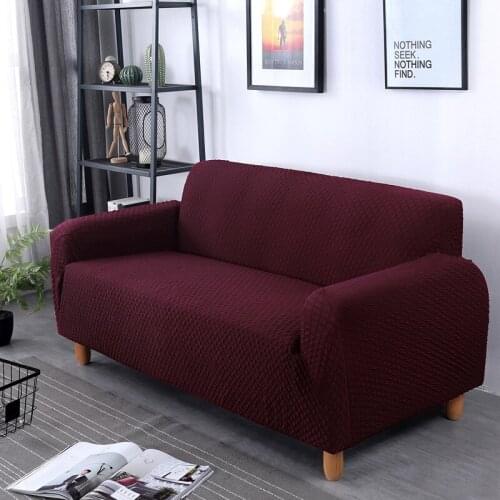 Three Seater Sofa Covers For Chair Knitting Slipcover Elastic Sofa Furniture Covers For Armchairs Universal Seat Couch Cover New