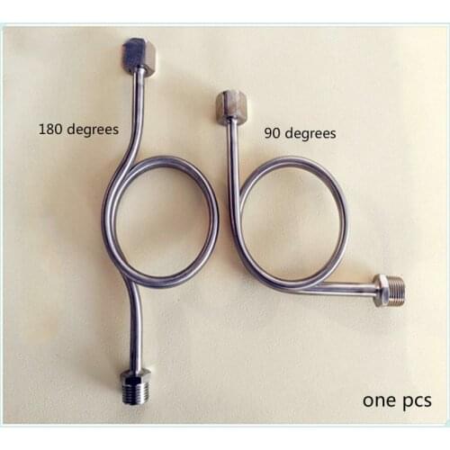 1/2 inch Pressure Gauge Tube 304 Stainless steel buffer tube 90 and 180 degrees pressure gauge connector elbow pipe fitting