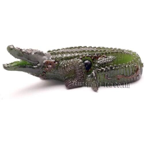 Amazing present, Allochroic Mascot, Crocodile will change color, Ornament, tea pet, Best Gifts,S1164A, Free Shipping