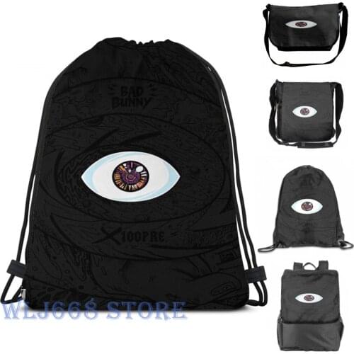 Funny graphic print shoulder Bags women BAD BUNNY - X100PRE Single shoulder backpack travel for men Gym Bag