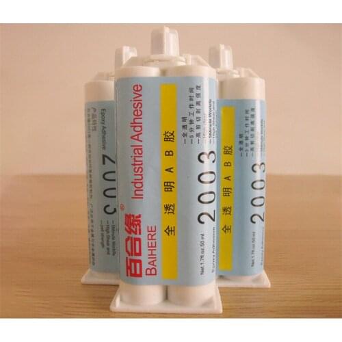 3PCS/lot 50ML epoxy resin glue, transparent high temperature resistant glue, metal rubber jewelry jade plastic stone glue