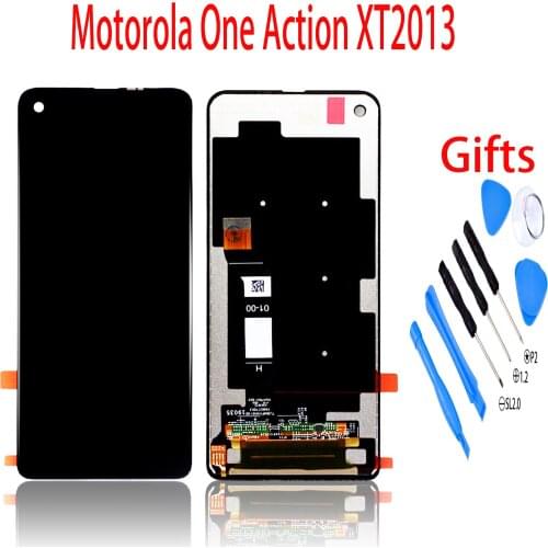 6.3" For Motorola One Action LCD For Mot One Action Display Digitizer Sensor Glass Panel Screen Touch Moto One Action XT2013 LCD