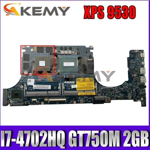 Akemy GT750M 2GB FOR DELL XPS 9530 Motherboard VAUB0 LA-9941P I7-4702HQ CN-0PD4J1 PD4J1 Mainboard 100%Tested