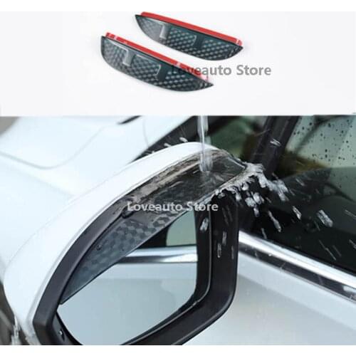 Car Rear View Mirror Shield Rain Eyebrow Weather Strip Mirror Rain Shield Shade Cover for Volkswagen VW Golf 8 MK8 2020 2021