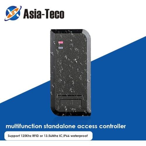 Standalone waterproof rfid door access control system 125Khz 13.56Mhz Proximity Card reader WG 26-37 output and input 1000 user