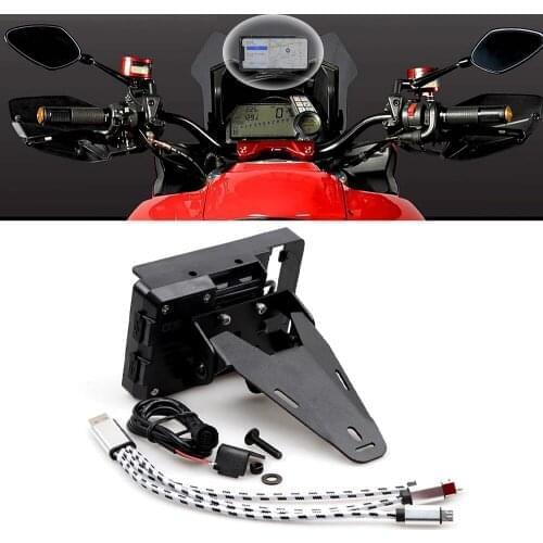 For Ducati Multistrada 1200 Motorcycle GPS Phone Holder Stand Bracket USB Charger GPS Moto 2013 2014 Multistrada 1200