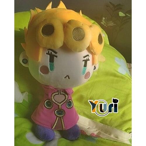 Yuri JOJOS Bizarre Adventure Giorno Giovanna Plush 20cm Doll with Clothes Toy stuffed Soft Pillow cute limit Kids Gift C