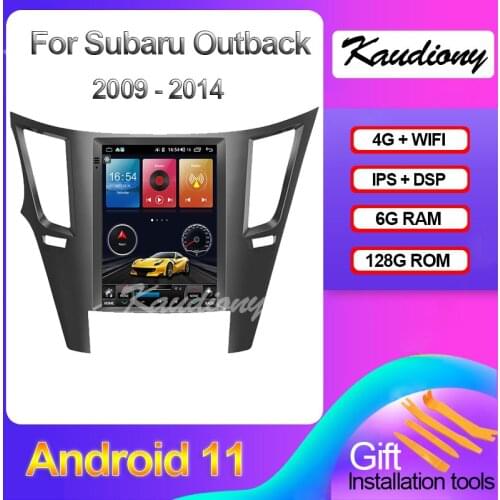 Kaudiony 10.4" Android 10.0 6+128GB For Subaru Outback Impreza Legacy Car Dvd Player Auto GPS Navigation Stereo 4G DSP 2009-2014