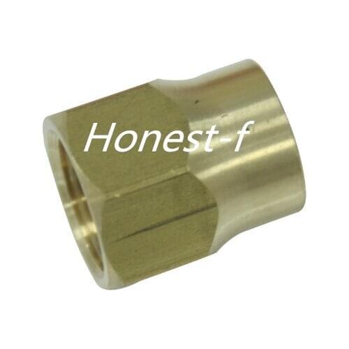 Brass 5/8" OD 45 Degree Flare Long Forged Nut ,Brass Flare Tube Fitting