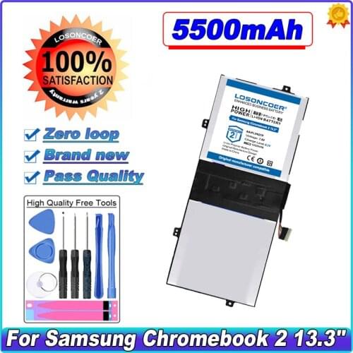 LOSONCOER 5500mAh AA-PLVN2TP Battery For Samsung Chromebook 2 13.3" Series AA-PLVN2TP 1588-3366 XE503C32 XE503C32-K01US Battery