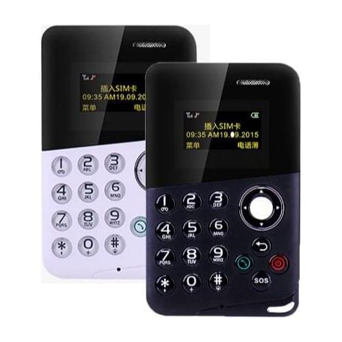 Small Phones AEKU M8 Mini Card Mobile Phone Low Radiation Bluetooth Message Color Screen Childrens Pocket Cellphones PK M9