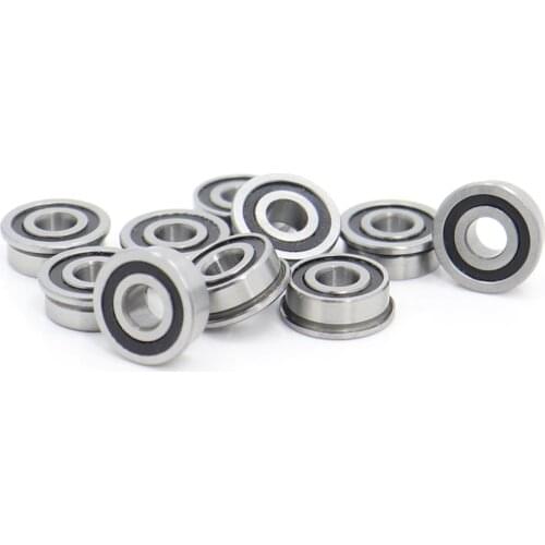 MF104-2RS Bearing 4x10x4mm ( 10 PCS ) ABEC-1 Miniature Flanged MF104RS Ball Bearings LF-1040DD