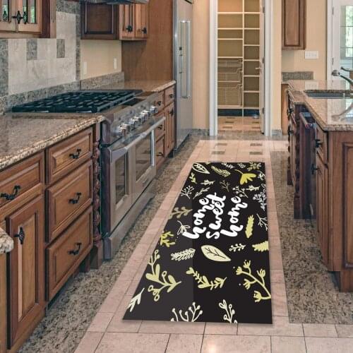 Bohemian Kitchen Floor Mat Sweet Home Door Mat Carpet For Living Room Boho Decor Anti-Slip Kitchen Rug Hallway Carpet Home Decor